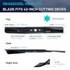 BDELI 42" Mulching Blades Replacement 2 Pack - Compatible with