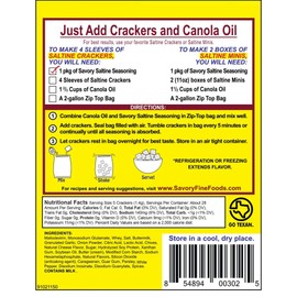 Savory Saltine Seasoning, 1.4 Ounce, Texas Chipotle, 1 Pack