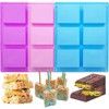 Rice Snacks Molds for Rice Krispy Treat Baking, 3pcs 6-Cavity