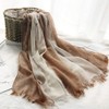 DAMILY Men's Scarf, Large Size, Plain, For Spring and Autumn,