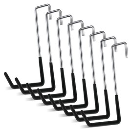 Pack of 8 Rafter Hangers, Heavy Duty Rafter Hooks, Garage Hooks, Wall Hooks, Heavy Duty Double Hooks, Wall Hooks, Large S Hooks for Bicycle, Ladder, Garden Tools