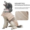 Waterproof Dog Rain Jacket, Windproof Lightweight Adjustable Dog Raincoat Windbreaker