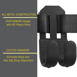 UIIHUNT Treestand Strap Multi-Hook Hangers: Hunting Gear Equipment Hanger with Metal Coated for Hunting Bow, Treestands Accessory Holder for Bow, Quiver and Tree Saddle Platform Accessories