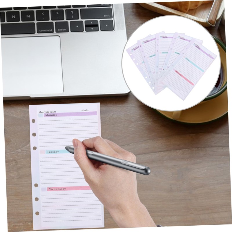 Operitacx Efficient Weekly Planning Pad Large Weekly Planner Notepad Refillable