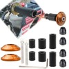 SAMCOS Steering Wheel Bar End Cap for Motorcycles Bike Non-Slip