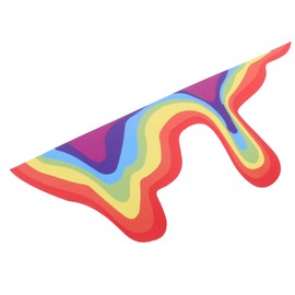 iplusmile 1sheet Rainbow Car Decal Sticker Fun Automotive Exterior Decoration Effortless Installation Scratch Concealer Vibrant Design for Cars Trucks