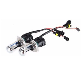 Troniz H4 9003 Bi-Xenon HID Bulbs 35W Super Bright Dual Hi/Lo Headlight Bulb Replacement, 6000K Cool White, Pack of 2