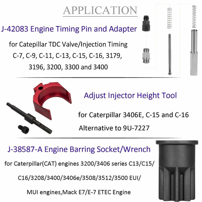 MX MING XING J-42083 Automatic Timing Pin+9U-7227 Injector Height Adjustment