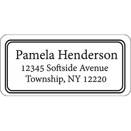 Atelier Elegance Custom Address Labels, Any Name, Any Address, Frame