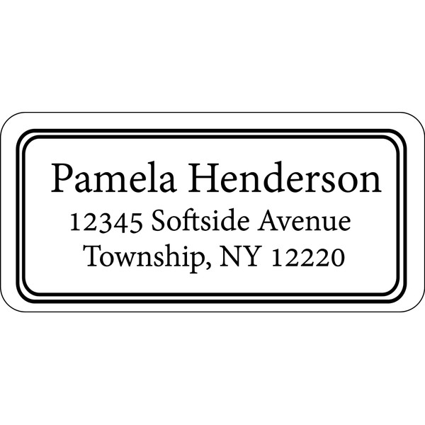 Atelier Elegance Custom Address Labels, Any Name, Any Address, Frame