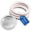VIOKS 3x Sealing Ring Espresso Maker + Espresso Strainer Insert