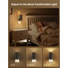 Likelgn Night Light Plug into Wall, 2 Pack Dimmable LED