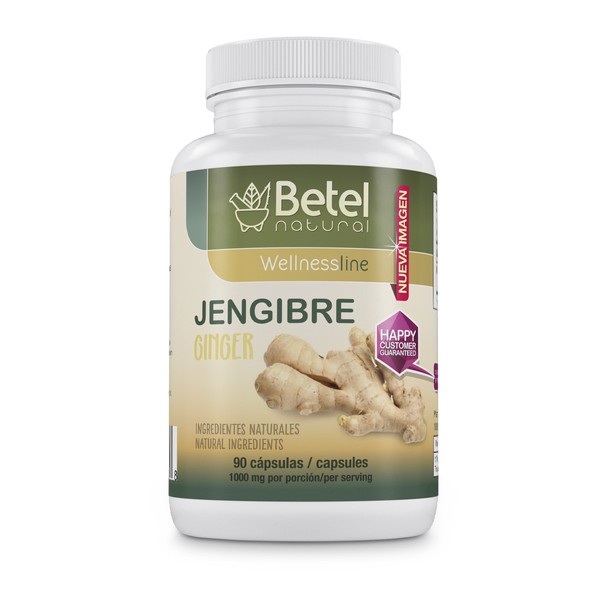 Jengibre en Capsulas - Ginger 90 Capsules - Amazing Stomach Health Aid - Betel