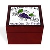 CafePress Aged Like Fine Wine Memory Keepsake Jewelry Box, 5"x5"x3.75"