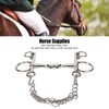 Stainless Steel Horse Pelham Bit Gnaw Resistant Ease of Control