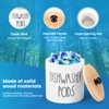 Dishwasher Pod Holder with Lid, Stylish Dishwasher Tablet Container Wide