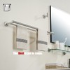 JQK Double Towel Bar, 24 Inch 304 Stainless Steel Thicken