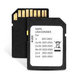 RVgolf Latest Version Navigation Car GPS SD Card Compatible with 2021-2023 Mazda 3 / CX5 / CX9 / CX30, 2022-2023 MX30 / CX50 GPS Map Card Sync Navigation System for USA/Canada/Mexico