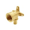 BesNPT 4 Pcs Brass Drop Ear Elbow Pex 1/2" x