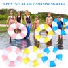 3 PCS 39.4 Inch Jumbo Swimming Ring with Fun Prints