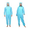 Sincere Party Adult Sulley Onesie Costume,Sulley Monster Onesie Pajamas Outfit