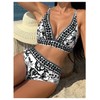 Floerns - Conjunto de bikini de 2 piezas con estampado