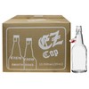 EZ Cap Bottles - 16 oz Clear Swing Top (Qty