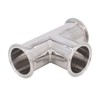 Triple Clamp Tee 3 Way 304 Stainless Steel Hose Pipe