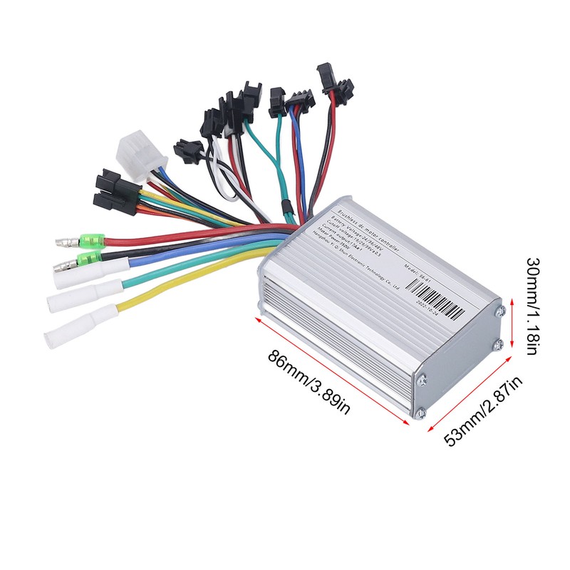 24V 36V 48V 350W Motor Controller with LCD Panel with
