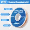 Pure Copper Wire Semicircular (Dead Soft) Copper Wire Used for