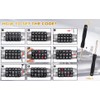 WANLIAN Anti-Theft Combination Lock, Black, 13 Million Password Combinations, 28.3