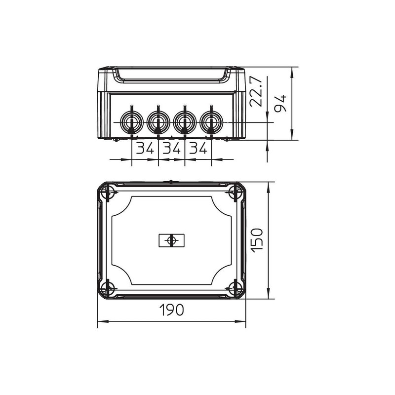 OBO Bettermann – Box of Light Grey Cable Connections, M.