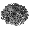 100 Pieces M8 Black Nylon Flat Washers, Plastic Washers, Inner