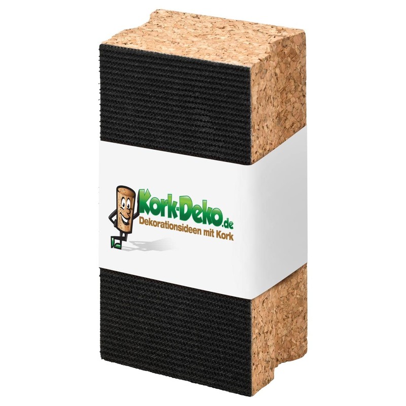 5 x cork sanding blocks, with Velcro system and rounded
