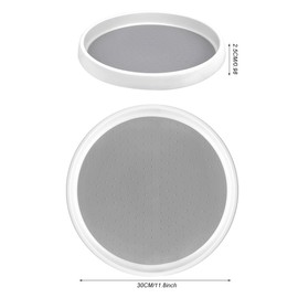 Lazy Susan Turntable Non-Skid Spice Turntable Rack 12-Inch Pantry Storage Organizers for Cabinet Kitchen Fridge Bathroom Countertop Organizing