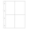 A4 Postcard Photograph Sleeves, 4 Pockets per Page - Acid