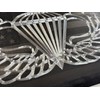 Laser US Flag & Diamond Etched Army Airborne Wings Car