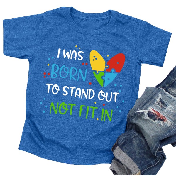 playera de concientización sobre el autismo para niños, diseño de
