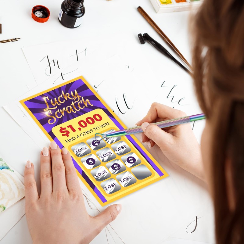 Classicseali 3PCS Lottery Scratcher Tool,Metal Lottery Ticket Scratcher Tool,Lotterys Scratchers
