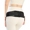 Pelvic Belt, Postpartum, Anti-Slip [Supervised by Chiropractor] Pelvic Stability x Lumbar Support x Pelvic Care x Thin Design (Black, L/XL, Pelvic Circumference: 33.5 - 40.2 inches (85 - 102 cm)