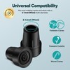 EVENABLY Cane Tips with Metal Insert – Durable Replacement for