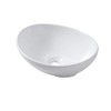 Lordear Oval Vessel Sink 16"x13" Bathroom Vessel Sink Modern Egg