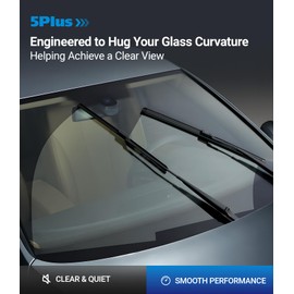 5 PLUS Wiper Blades Replacement For TOYOTA RAV4 2024 2023 2022 2021 2020 2019(Set of 3), 26 Inch + 16 Inch Wiper Blades with 12 Inch Rear Wiper Blade, All-Season OEM Quality Windshield Wipers