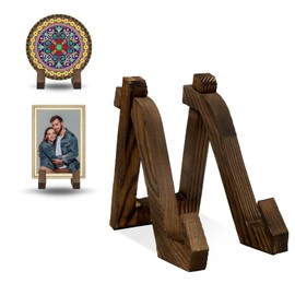 Multifunctional Plate Stand Made of Pine Wood for Display, Wooden Plate Holder, Plate Holder Display Stand, Picture Stand for Display, Plate Holder Stand It Can Be Used As Photo Stand, Record Holder