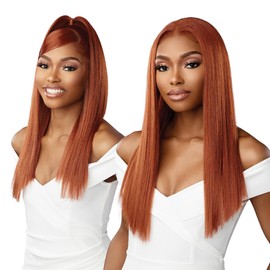 Sensationnel Bare lace 13x6 wigs - unit 9 lacefrontal glueless synthetic 180 degree preplucked hairline (BALAYAGELIGHTASHBLONDE)