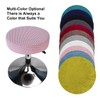 HuaLiSiJi Stool Cover, Round, 30-40 cm, Luxurious Fabric, Stretchy, Wrinkle-Free,