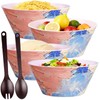 Greentainer Large Vintage Salad Bowls Set of 4-3.1L (104 Oz)