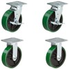 CasterHQ Set Of 4 Heavy Duty Casters - 6" x