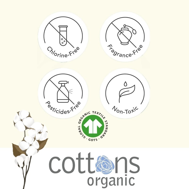 Cottons 100% Natural Cotton Teen Tampons, Mini (Light Flow), tampons