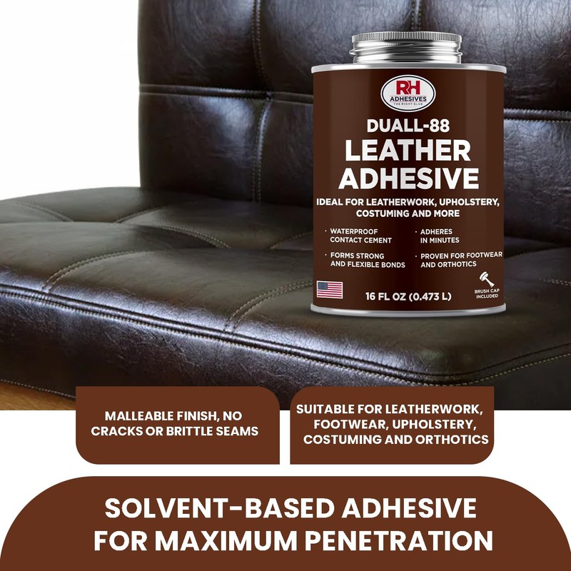 Duall-88 Leather Adhesive, 16 oz. can - Leather Repair Glue,